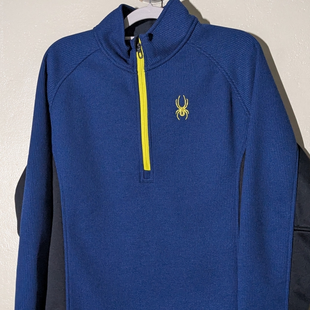 Spyder Blue Pullover with Black Accents